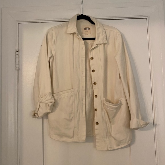 Sezane Jackets & Blazers - Sezane workwear jacket ecru size xs